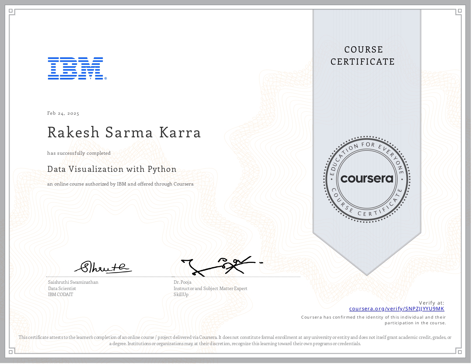 IBM Data Visualization with Python